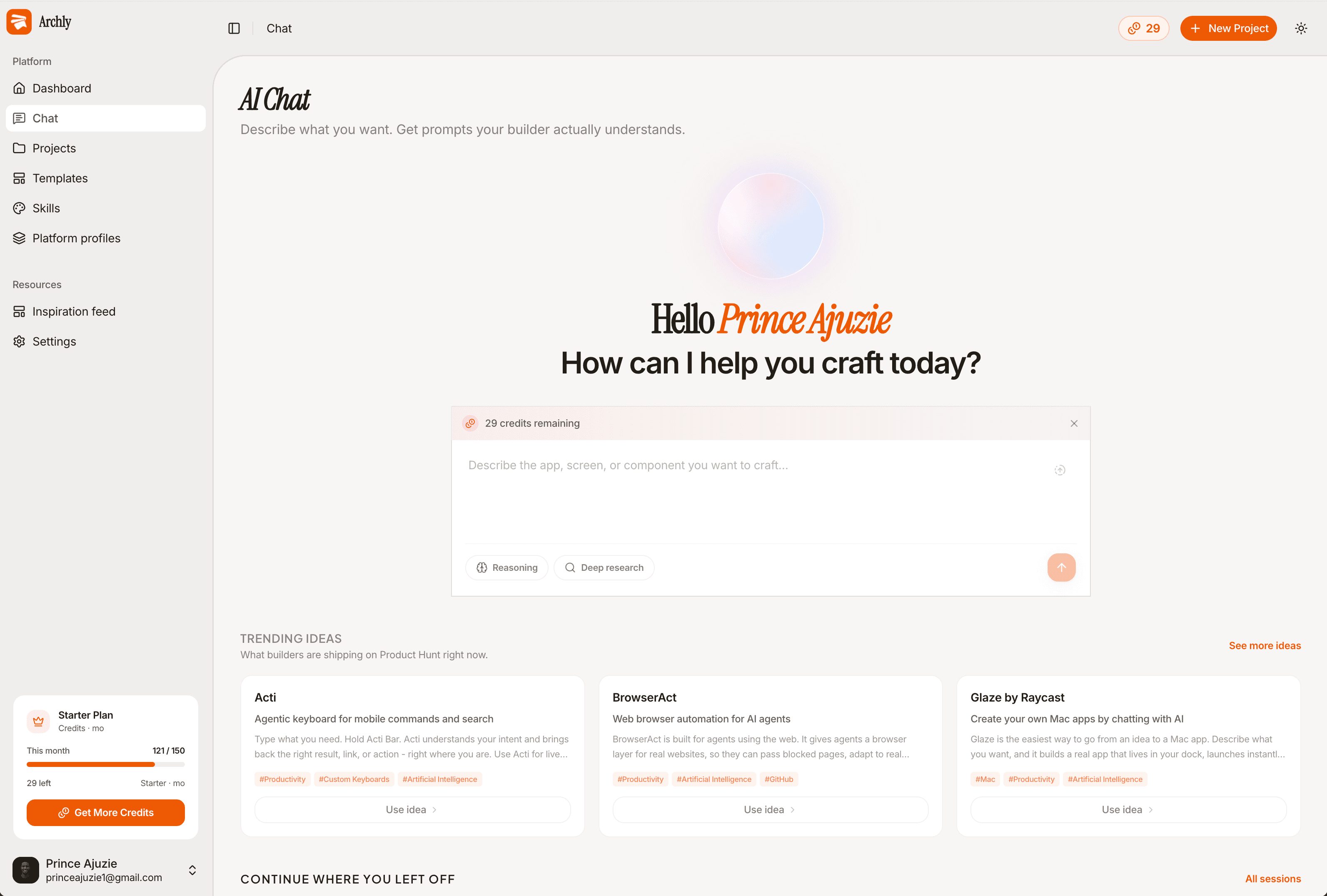 Archly chat